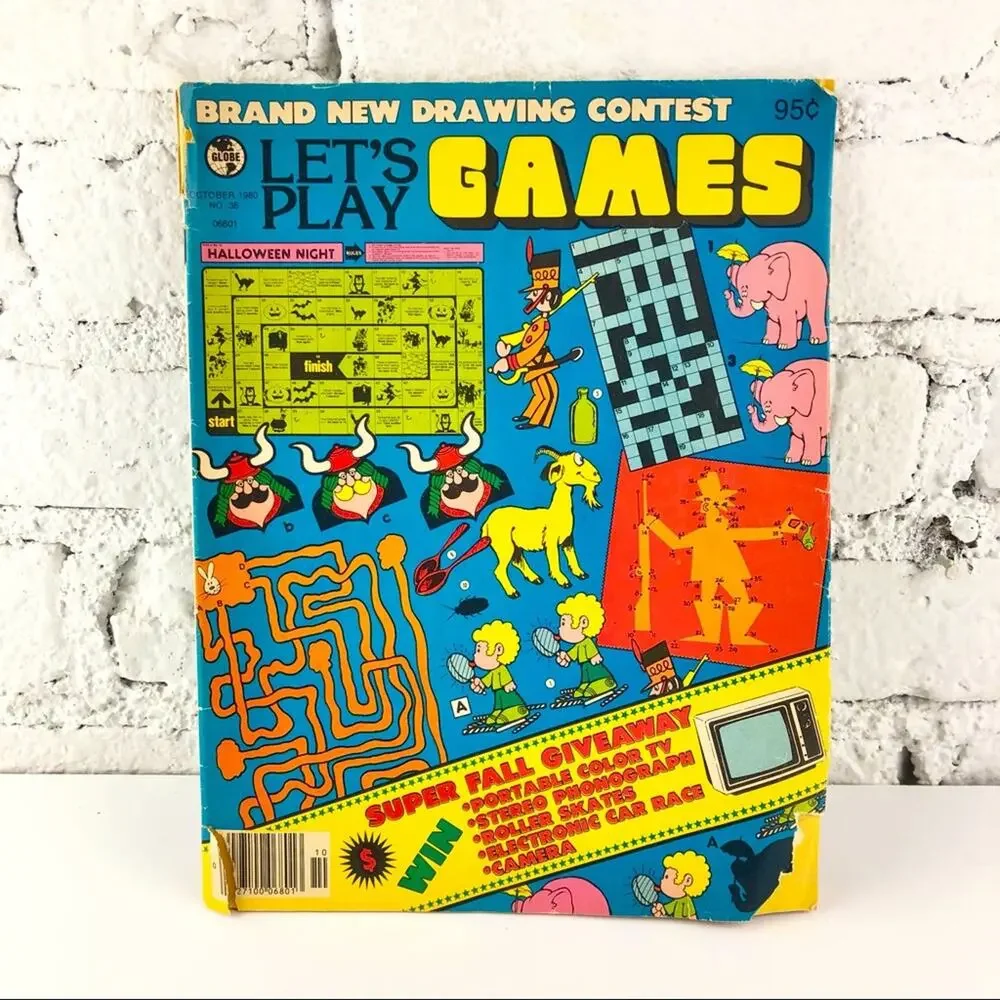 Vintage 80’s Let’s Play Games Booklet